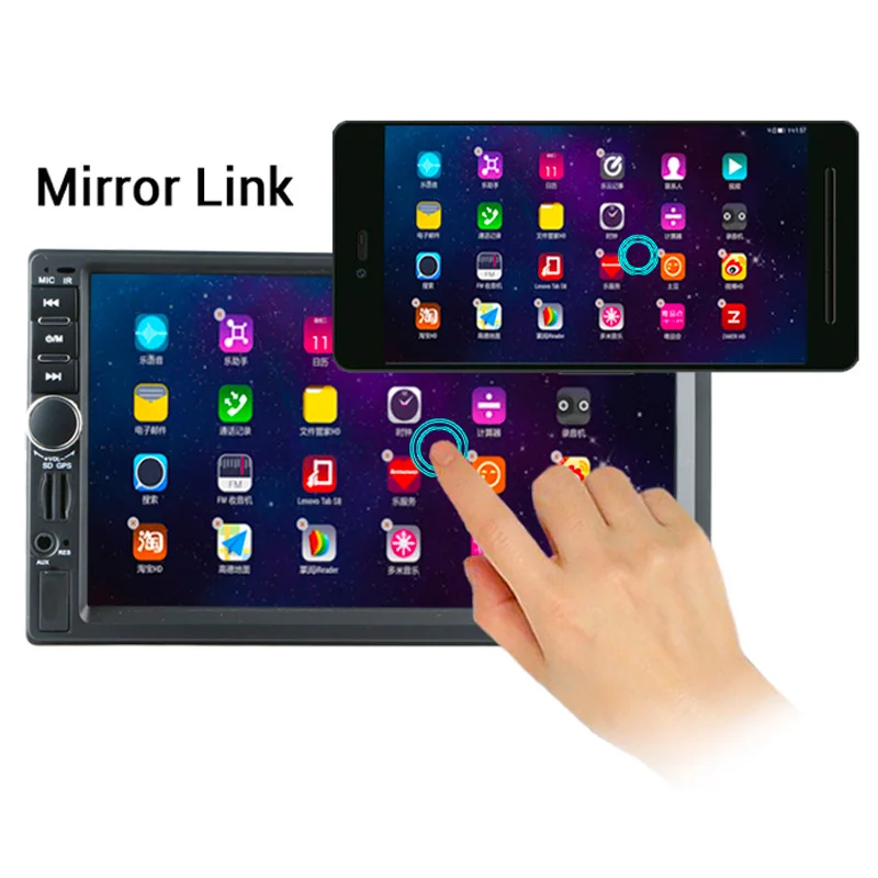 2 Din 7'' HD Touch Screen Video Multimedia Player Car Radio +GPS Navigation+Camera Map Bluetooth Dvd Car MP4 MP5 Audio Stereo
2 Din 7'' HD Touch Screen Video Multimedia Player Car Radio +GPS Navigation+Camera Map Bluetooth Dvd Car MP4 MP5 Audio Stereo
