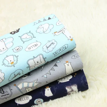 Gray and Blue Cartoon Style DIY Sewing Material 100% Cotton Textile Fabric Meter Tecido 
Gray and Blue Cartoon Style DIY Sewing Material 100% Cotton Textile Fabric Meter Tecido