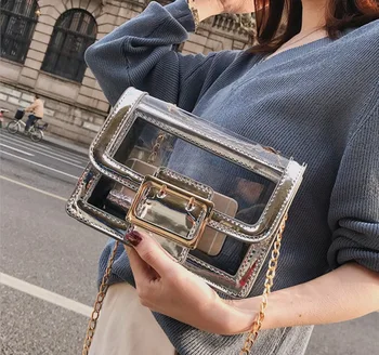 New Fashion Transparent Small Square Bag Ins Super Fire Ladies Chain Shoulder Bag Casual and Simple Temperament Crossbody Bag
New Fashion Transparent Small Square Bag Ins Super Fire Ladies Chain Shoulder Bag Casual and Simple Temperament Crossbody Bag