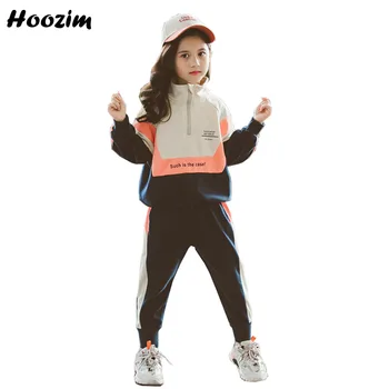 Spring Sport Suit For Girls 4-12 Years Chic Colorblock Letter Zipper Deep V Top+Trousers Set Childen Fashion Girls Clothing Set
Spring Sport Suit For Girls 4-12 Years Chic Colorblock Letter Zipper Deep V Top+Trousers Set Childen Fashion Girls Clothing Set