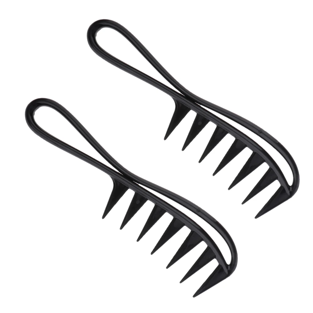 2pcs Mens Oily Hair Pick Comb Salon Dyeing Hairdressing Styling Wide Tooth 2pcs Mens Oily Hair Pick Comb Salon Dyeing Hairdressing Styling Wide Tooth