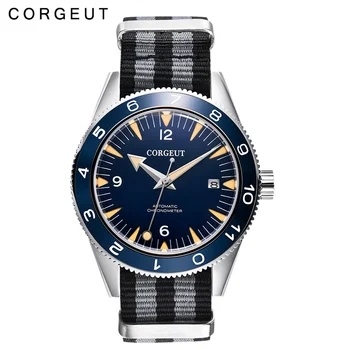 Corgeut Brand mens watch41mm blue sterile dial Sapphire Glass date Miyota 8215 mechanical wristwatches mens luminous waterproof
Corgeut Brand mens watch41mm blue sterile dial Sapphire Glass date Miyota 8215 mechanical wristwatches mens luminous waterproof