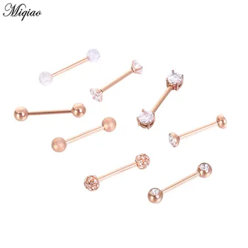 Miqiao 8 Piece Piercing Jewelry New Rose Gold Tongue Stud Earrings Lip Studs Set Stainless Steel
Miqiao 8 Piece Piercing Jewelry New Rose Gold Tongue Stud Earrings Lip Studs Set Stainless Steel