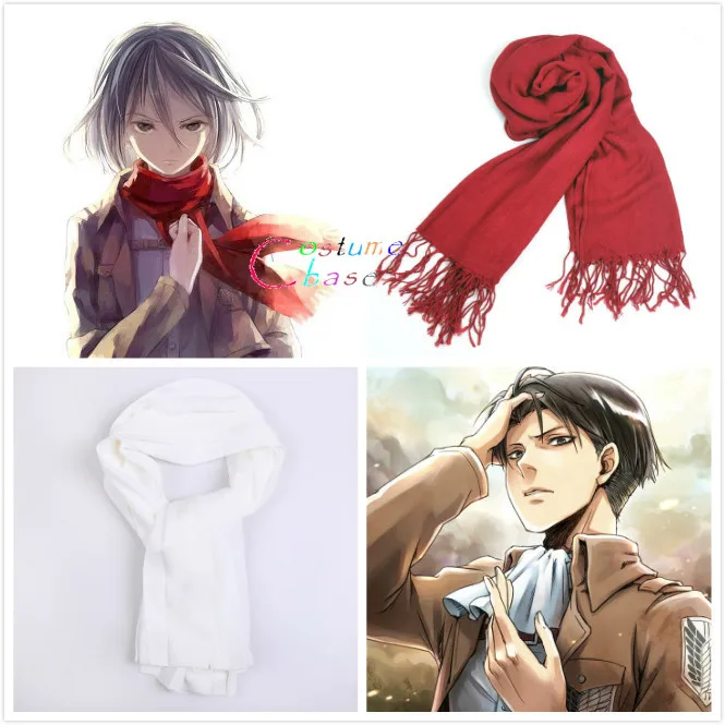 Anime Attack on Titan Mikasa Levi Ackerman Scarf Cosplay Costume Shingeki no Kyojin Red White Scarves
Anime Attack on Titan Mikasa Levi Ackerman Scarf Cosplay Costume Shingeki no Kyojin Red White Scarves