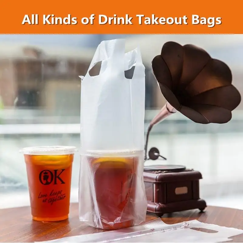 Coffee Tote Bag White Transparent Packaging Pocket Single and Double Cup Plastic Bags Cokes Tea Drink Pouch
Coffee Tote Bag White Transparent Packaging Pocket Single and Double Cup Plastic Bags Cokes Tea Drink Pouch