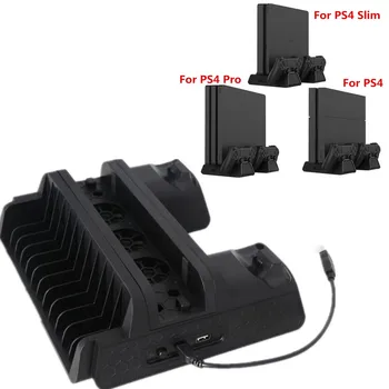 For PS4/PS4 Slim/PS4 Pro Vertical Stand Cooling Fan Stand Cooler Dual Controller Charger Charging Station
For PS4/PS4 Slim/PS4 Pro Vertical Stand Cooling Fan Stand Cooler Dual Controller Charger Charging Station