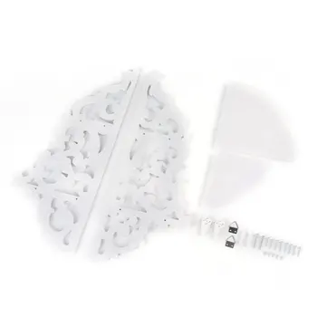 Storage Shelf Vintage Decor Floral White Wood Wall Corner Rack Storage Shelf Corner Rack for Household Decorations
Storage Shelf Vintage Decor Floral White Wood Wall Corner Rack Storage Shelf Corner Rack for Household Decorations