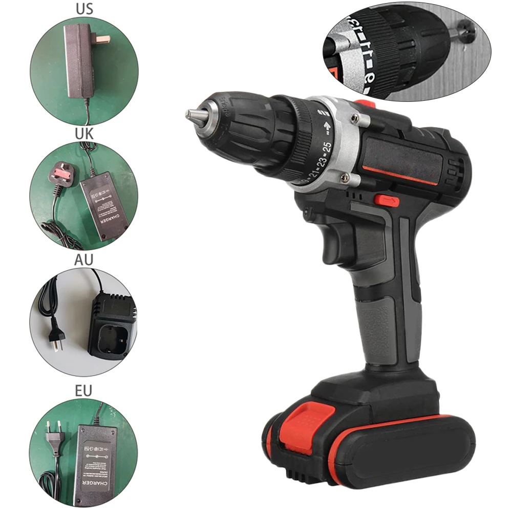 LED Lights Electric Drill Impact Flat Turning Drilling Modes Rechargeable Battery Power Electric Wrench
LED Lights Electric Drill Impact Flat Turning Drilling Modes Rechargeable Battery Power Electric Wrench