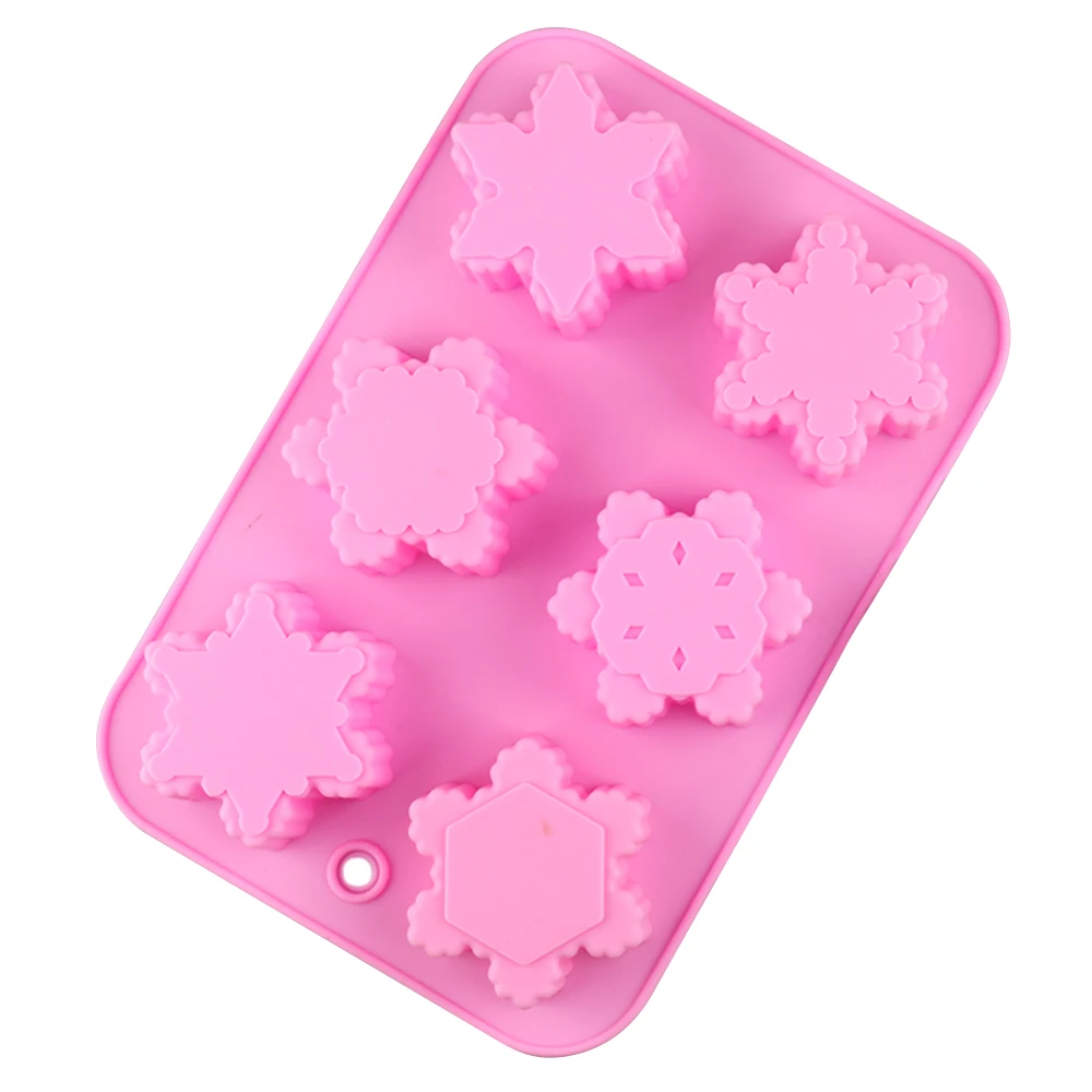 6-Cavity Snowflake Silicone Soaps Making Mold Handmade DIY Chocolate Candy Cake Baking Mold Ice Cube Tray Muffin Moulds
6-Cavity Snowflake Silicone Soaps Making Mold Handmade DIY Chocolate Candy Cake Baking Mold Ice Cube Tray Muffin Moulds