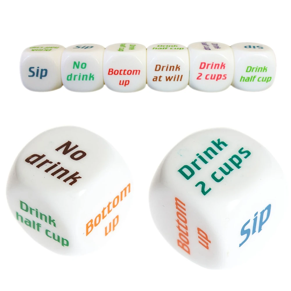 2Pcs English Letter Drinking Game Dice Adult Gambling Bar Pub Party Decider Fun Toy Accessories for Board Game Couple Gift
2Pcs English Letter Drinking Game Dice Adult Gambling Bar Pub Party Decider Fun Toy Accessories for Board Game Couple Gift