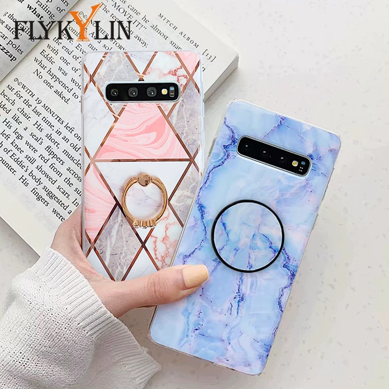 FLYKYLIN Case For Samsung Galaxy S9 Plus S10 + S10e S8 Back Cover on Marble Art Soft TPU Silicone Phone Coque with Ring Holder
FLYKYLIN Case For Samsung Galaxy S9 Plus S10 + S10e S8 Back Cover on Marble Art Soft TPU Silicone Phone Coque with Ring Holder