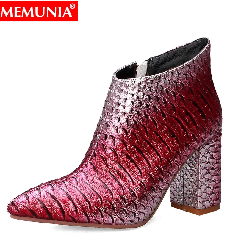 MEMUNIA big size 34-43 fashion ankle boots for women gradient color autumn winter boots zip autumn winter prom boots 2020 new
MEMUNIA big size 34-43 fashion ankle boots for women gradient color autumn winter boots zip autumn winter prom boots 2020 new