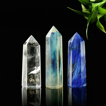 1PC Natural Fusion quartz hexagonal column transparent Crystal Point Mineral Ornament Healing Wand Home Decor Gift Decoration
1PC Natural Fusion quartz hexagonal column transparent Crystal Point Mineral Ornament Healing Wand Home Decor Gift Decoration