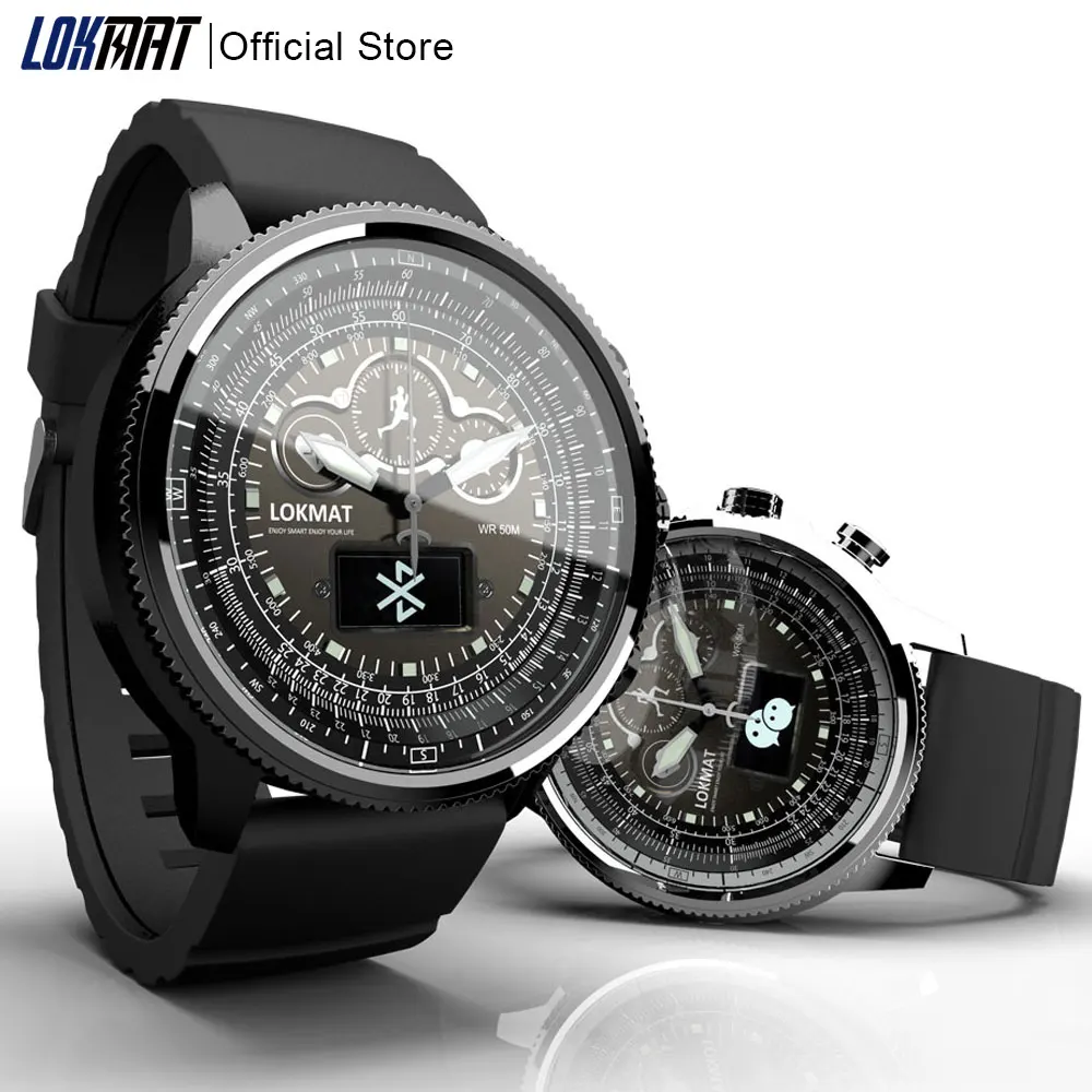 New LOKMAT Smart Watch men Sports Pedometer Bluetooth Waterproof Relogio Call Reminder smartwatch for ios Android phone
New LOKMAT Smart Watch men Sports Pedometer Bluetooth Waterproof Relogio Call Reminder smartwatch for ios Android phone