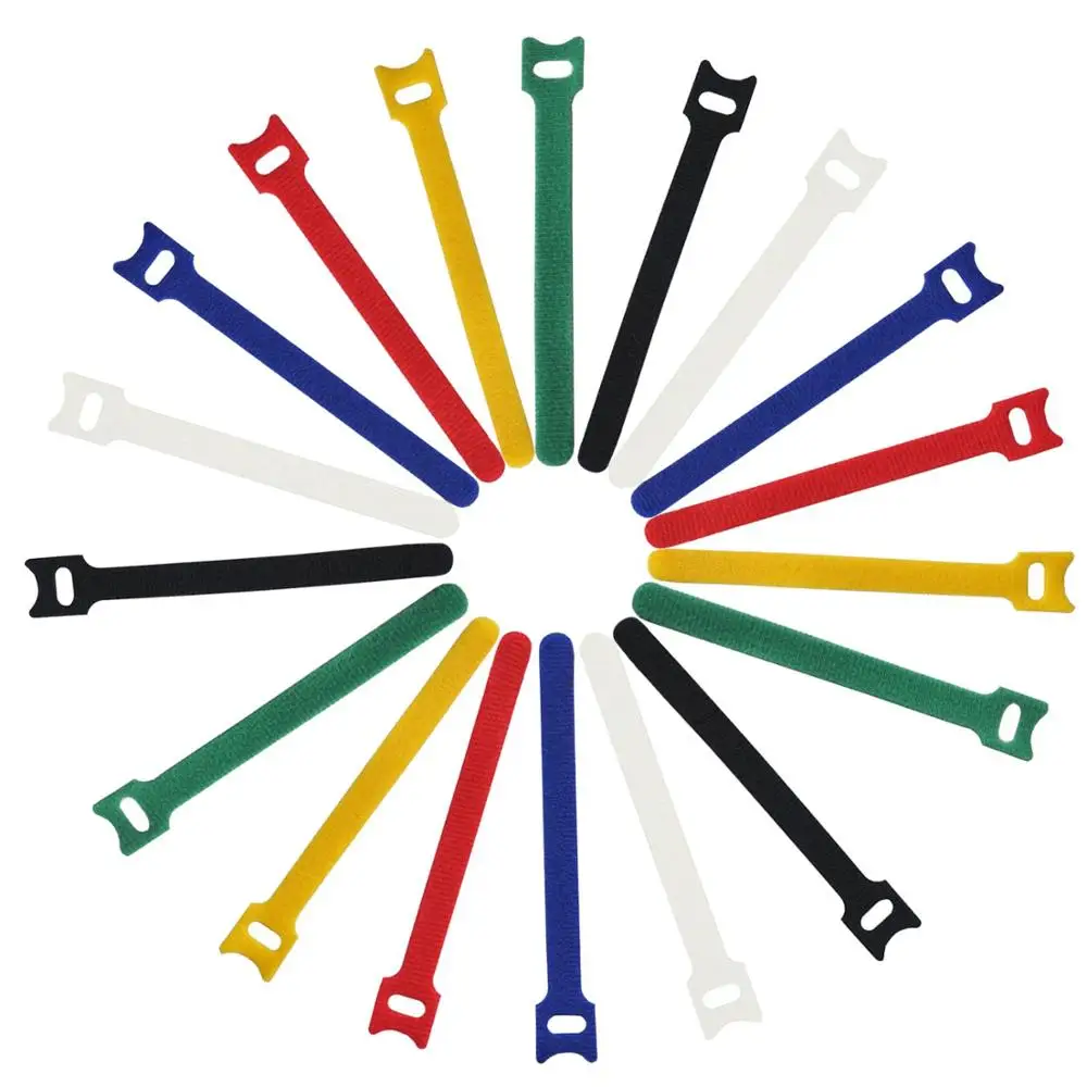 50pcs 12*200mm Multi-Purpose Reusable Nylon Hook and Loop Cable Ties Fastening Straps Tie downs 6 Color Adjustable Cord Ties
50pcs 12*200mm Multi-Purpose Reusable Nylon Hook and Loop Cable Ties Fastening Straps Tie downs 6 Color Adjustable Cord Ties