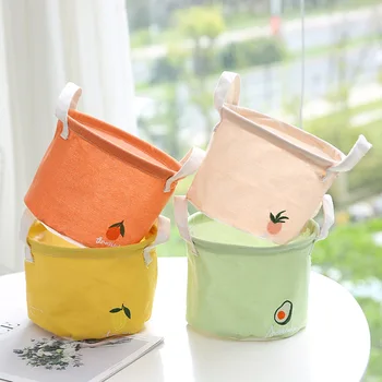 New Embroidery Small Round Bucket Fabric Storage Bag Groceries Small Fresh Korean Desktop Storage Box
New Embroidery Small Round Bucket Fabric Storage Bag Groceries Small Fresh Korean Desktop Storage Box