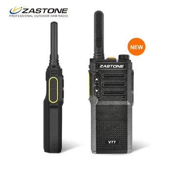 

Zastone V77 Mini Portable Walkie Talkie UHF 400-470MHz 1500mAh Battery HF Transceiver Communicator Handheld Two-Way Ham Radio