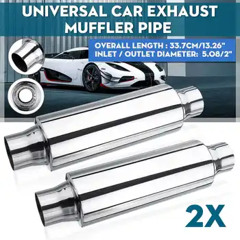 2pcs Universal 2" 50mm Car Exhaust Muffler Pipe Exhaust Tip Stainless Steel Tail Tube Silencer
2pcs Universal 2" 50mm Car Exhaust Muffler Pipe Exhaust Tip Stainless Steel Tail Tube Silencer