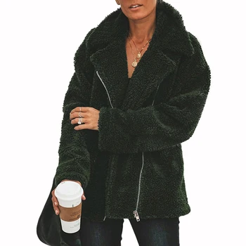 2019New Hot Female Fashion Coat Pocket Lapel Women clothing Winter Keep Warm Medium Pattern Zipper Loose Street Style Wool Coat
2019New Hot Female Fashion Coat Pocket Lapel Women clothing Winter Keep Warm Medium Pattern Zipper Loose Street Style Wool Coat