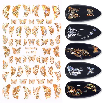 Nail Art Laser Color Butterfly Nail Art Stickers Spring Summer Designs Adhesive Sliders Decals Foils Wraps Decorations Manicures
Nail Art Laser Color Butterfly Nail Art Stickers Spring Summer Designs Adhesive Sliders Decals Foils Wraps Decorations Manicures