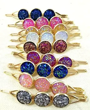 New Women Cute druzy drusy Hairpins Hair Clips Hair Accessories
New Women Cute druzy drusy Hairpins Hair Clips Hair Accessories