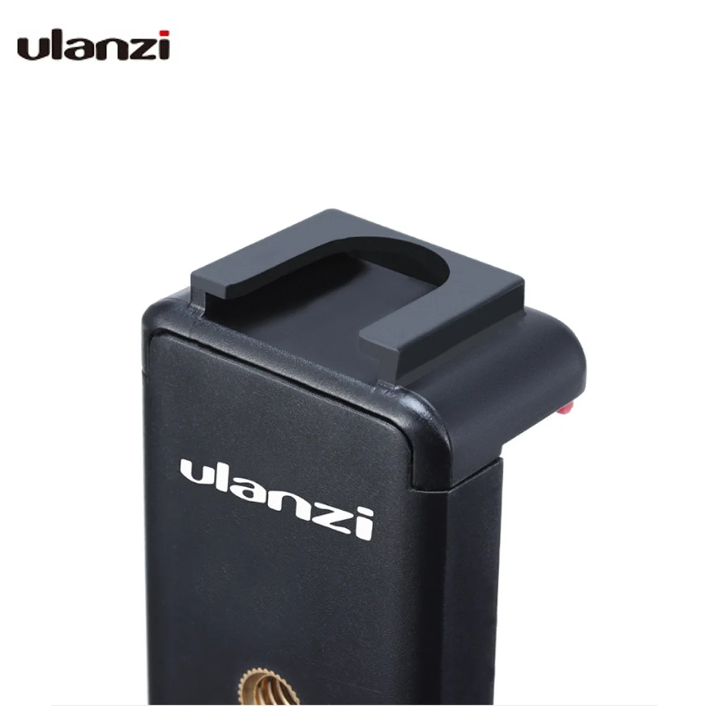 Ulanzi ST-07 Cold Shoe Phone Mount Holder Extend Cold Shoe for Vlog Microphone LED Light Vlog Tripod Phone Mount Stright Mobile