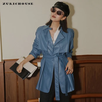 ZURICHOUSE 2020 Leather Jacket Women Fashion Soft Faux Leather Motorcycle Jacket Female Long Trench Blue Spring Leather Coat
ZURICHOUSE 2020 Leather Jacket Women Fashion Soft Faux Leather Motorcycle Jacket Female Long Trench Blue Spring Leather Coat