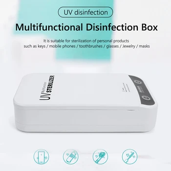Phone Mask UV Sanitizer Box UV-A + UV-C Disinfection Sterilizer for Face Mask Smartphone Toothbrush Watch Jewellery
Phone Mask UV Sanitizer Box UV-A + UV-C Disinfection Sterilizer for Face Mask Smartphone Toothbrush Watch Jewellery