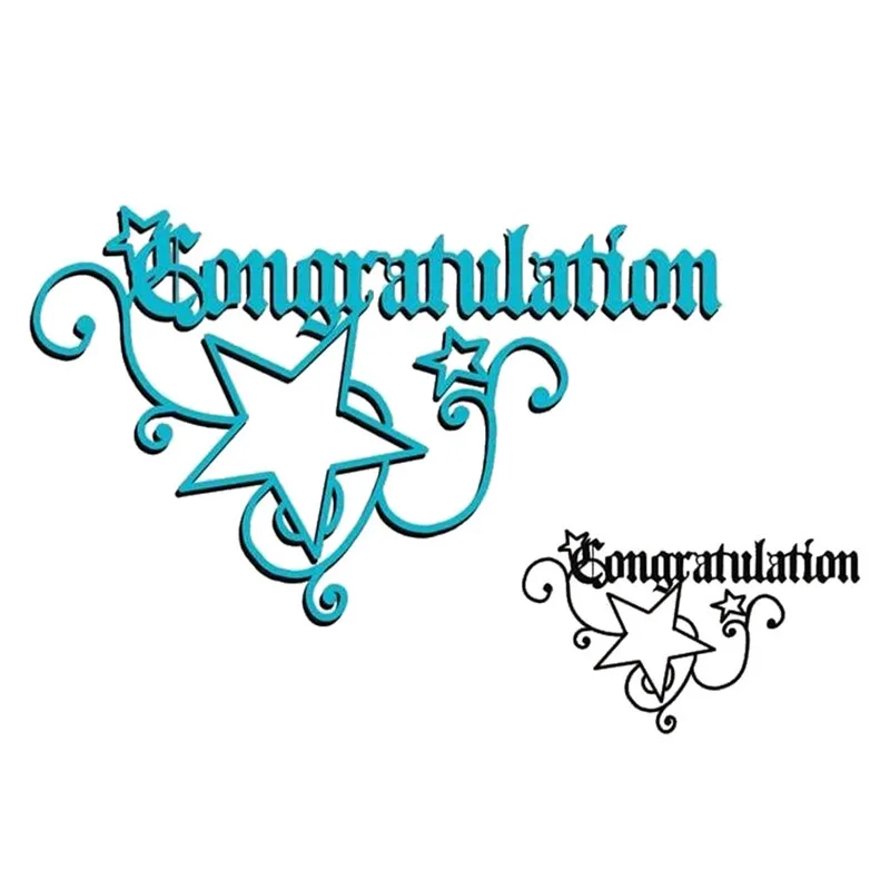 YaMinSanNiO Word Dies Congratulation Star Metal Cutting Dies for Scrapbooking Card Album Embossing Craft Diecut Template Stencil
YaMinSanNiO Word Dies Congratulation Star Metal Cutting Dies for Scrapbooking Card Album Embossing Craft Diecut Template Stencil
