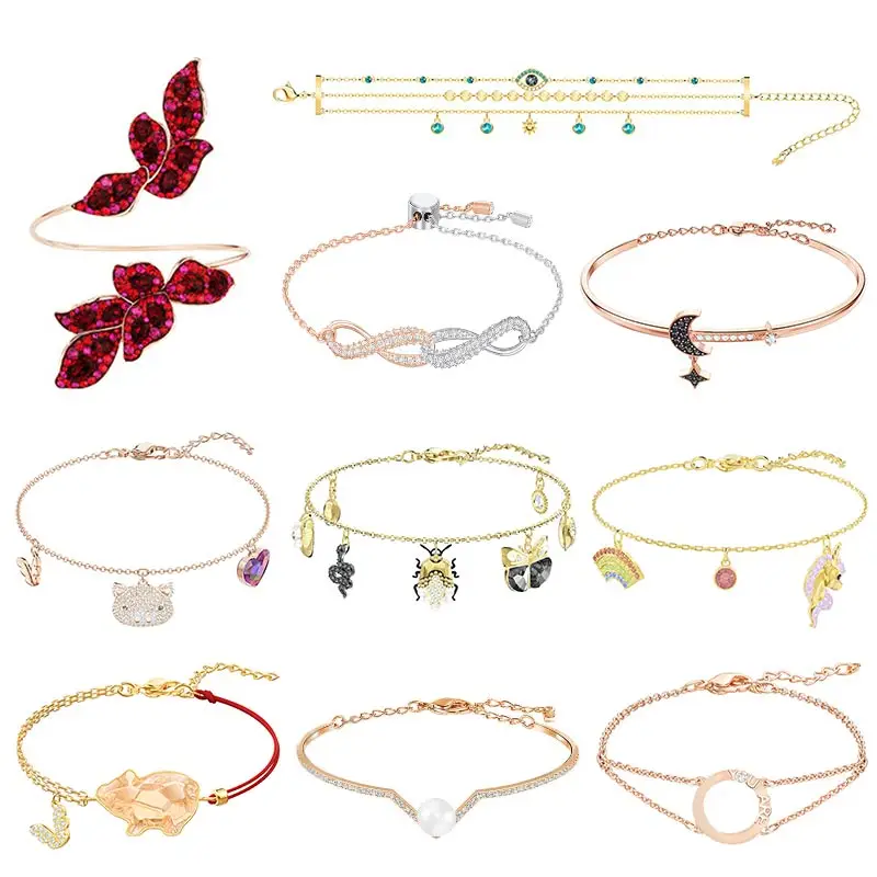 High Quality Swa Original V Word Pearl Demon Eye Butterfly Insect Star Moon Camellia Pig Hippocampus Crystal Bracelet Jewelry
High Quality Swa Original V Word Pearl Demon Eye Butterfly Insect Star Moon Camellia Pig Hippocampus Crystal Bracelet Jewelry