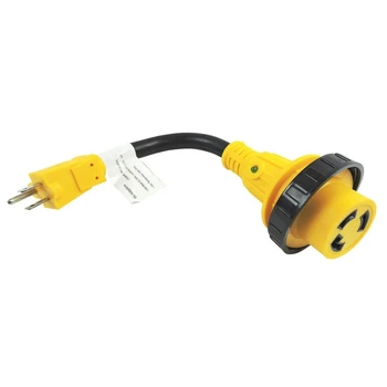 Parkworld 691975 Rv Power Cord Adapter 15 Amp Male 5-15P To 30 Amp Twist Lock Female L5-30R
Parkworld 691975 Rv Power Cord Adapter 15 Amp Male 5-15P To 30 Amp Twist Lock Female L5-30R