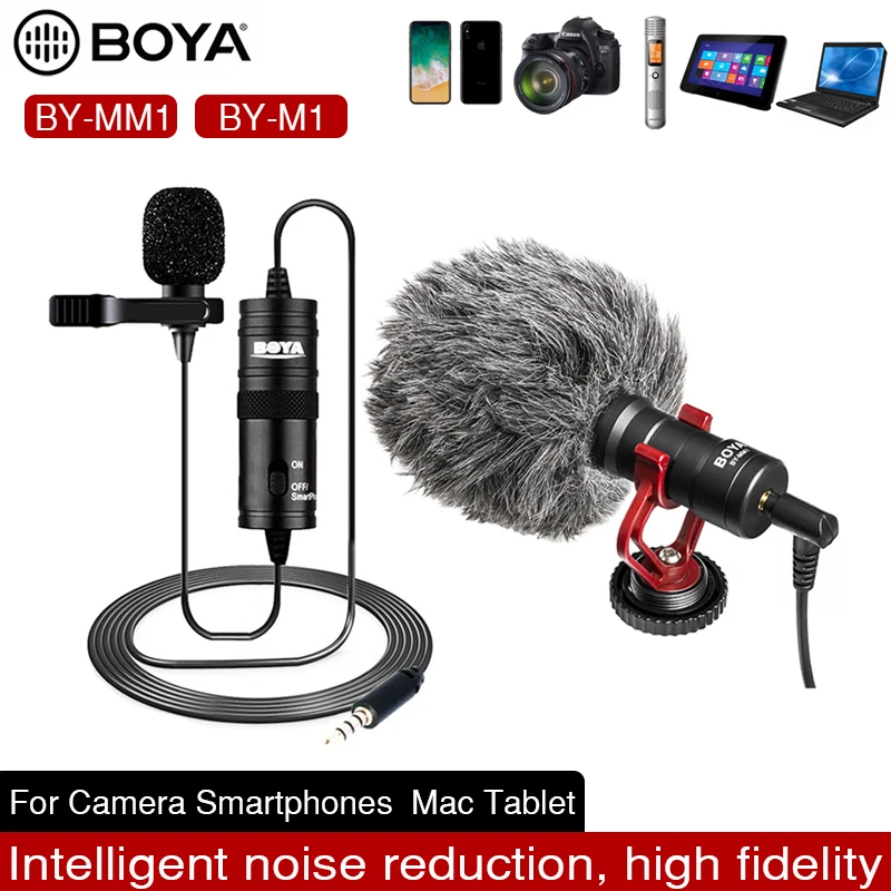 BOYA BY-MM1M1 Studio Microphone Lavalier Audio 3.5mm Collar Condenser Lapel Mic for Canon Nikon DSLR Camera Camcorders Recorder
BOYA BY-MM1M1 Studio Microphone Lavalier Audio 3.5mm Collar Condenser Lapel Mic for Canon Nikon DSLR Camera Camcorders Recorder