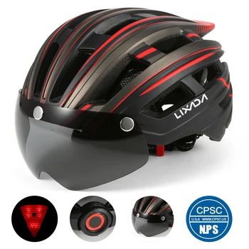 Lixada Mountain Bike Helmet Motorcycling Helmet Back Light Detachable Magnetic Visor UV Protective Cycling Helmets for Men Women
Lixada Mountain Bike Helmet Motorcycling Helmet Back Light Detachable Magnetic Visor UV Protective Cycling Helmets for Men Women