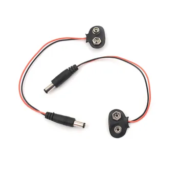 10X Experimental Plug Type Male to 9V Battery Clip Snap Power Cable DC Male Line Adapter For Arduino Uno R3 DIY Jack Connector
10X Experimental Plug Type Male to 9V Battery Clip Snap Power Cable DC Male Line Adapter For Arduino Uno R3 DIY Jack Connector