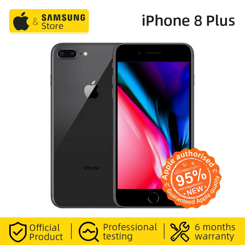 Оригинальный мобильный телефон Apple iphone 8 Plus с шестиядерным процессором iOS 3 ГБ ОЗУ