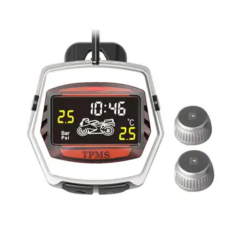 Motorcycle TPMS Tire Pressure Monitoring System External Sensor Real Time Monitoring Digital LCD Display Auto Security Alarm
Motorcycle TPMS Tire Pressure Monitoring System External Sensor Real Time Monitoring Digital LCD Display Auto Security Alarm