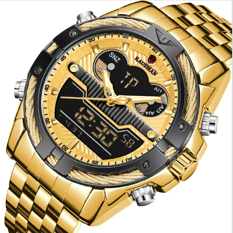 Large Dial Men's LCD Display Electronic Watch Sports Waterproof Multi-functional Alarm Clock Steel Belt Quartz Watch
Large Dial Men's LCD Display Electronic Watch Sports Waterproof Multi-functional Alarm Clock Steel Belt Quartz Watch