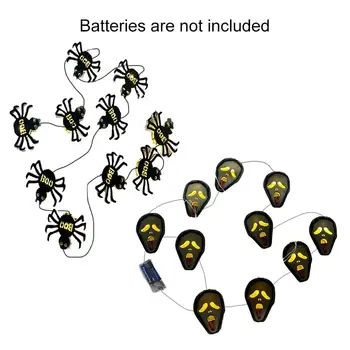 Halloween horrible Spider Style Light 10 LED Battery Powered Led Spider String Lights for Halloween Party Yard Decorations 1.5M 
Halloween horrible Spider Style Light 10 LED Battery Powered Led Spider String Lights for Halloween Party Yard Decorations 1.5M