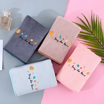Quick-drying Thicker Microfiber Bath Towel New Bathroom Face Hand Bath Towel with Embroidery Pattern Super Absorbent Hair Towel
Quick-drying Thicker Microfiber Bath Towel New Bathroom Face Hand Bath Towel with Embroidery Pattern Super Absorbent Hair Towel