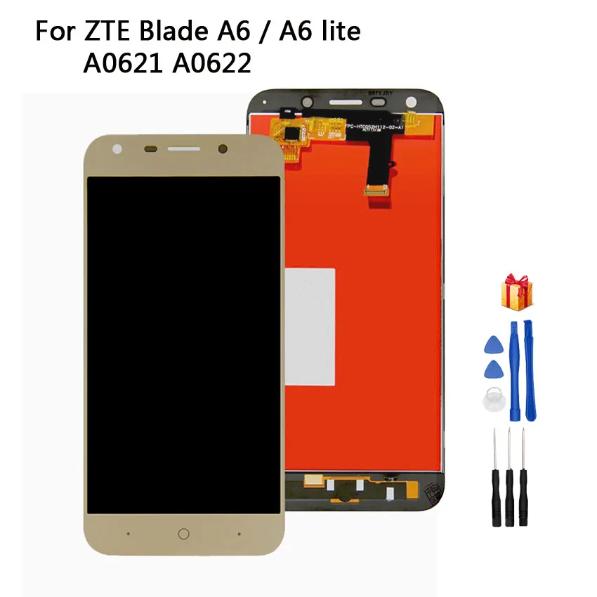 LCD Display For ZTE Blade A6 A0620 A6 Lite A0621 A0622 LCD Display Touch Screen Digitizer Glass Panel Assembly + Free Tools
LCD Display For ZTE Blade A6 A0620 A6 Lite A0621 A0622 LCD Display Touch Screen Digitizer Glass Panel Assembly + Free Tools