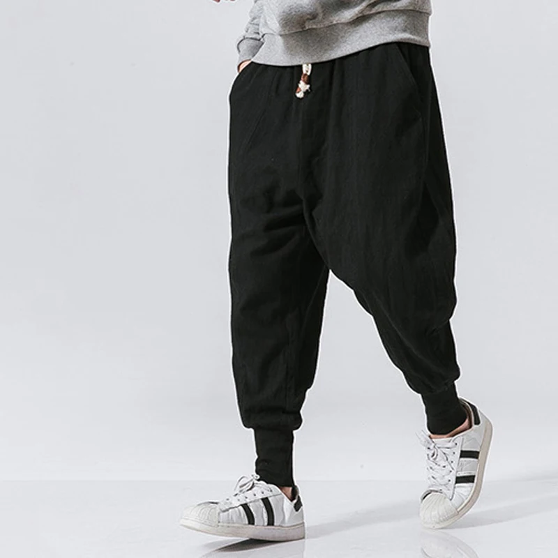 Loose Trousers Male Chinese Traditional Harajuku Spring New Jogger Pants Men Hip Hop Black Sweatpants Casual Slim Mens Harem Pan
Loose Trousers Male Chinese Traditional Harajuku Spring New Jogger Pants Men Hip Hop Black Sweatpants Casual Slim Mens Harem Pan