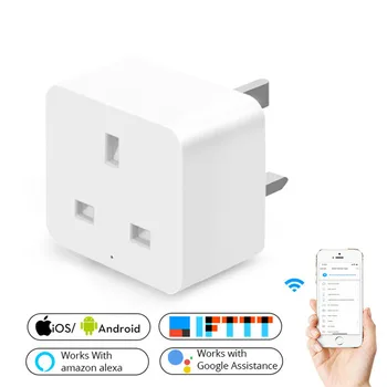 UK WiFi Smart Socket Power Plug Outlet Mobile APP Remote Control Works with Alexa Google Home No Hub Required
UK WiFi Smart Socket Power Plug Outlet Mobile APP Remote Control Works with Alexa Google Home No Hub Required