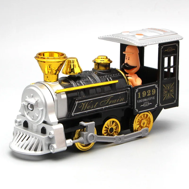 Boxed Vintage Locomotives Alloy Models Children Sound And Light Cartoon Toy Car
Boxed Vintage Locomotives Alloy Models Children Sound And Light Cartoon Toy Car
