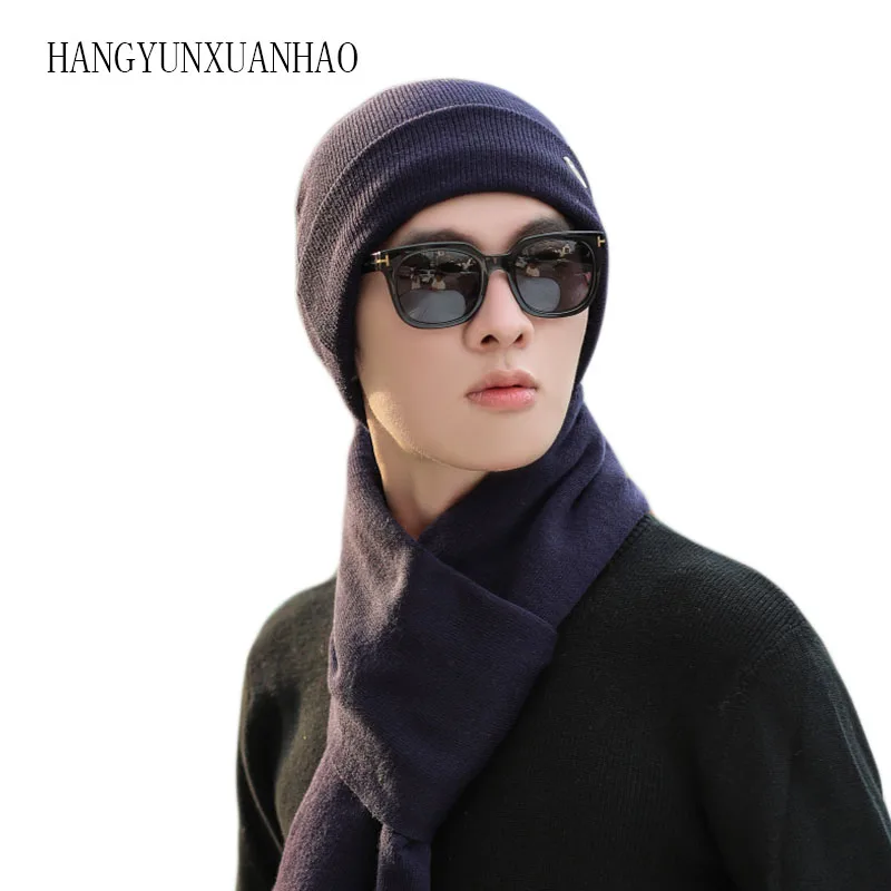 Men's Hat Knitted Winter Hat Scarf Gloves Set High Quality Warm beanies Gloves Plus Velvet Thicken Scarf three piece set Skullie
Men's Hat Knitted Winter Hat Scarf Gloves Set High Quality Warm beanies Gloves Plus Velvet Thicken Scarf three piece set Skullie
