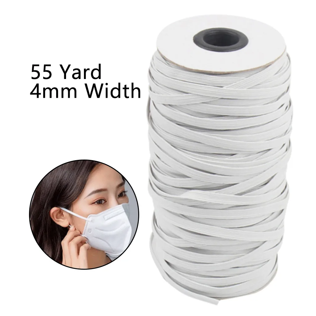 A roll of 55 meters wide woven loose thread mask with elastic band width elastic rope thread for crafts sewing accessorie 5*
A roll of 55 meters wide woven loose thread mask with elastic band width elastic rope thread for crafts sewing accessorie 5*