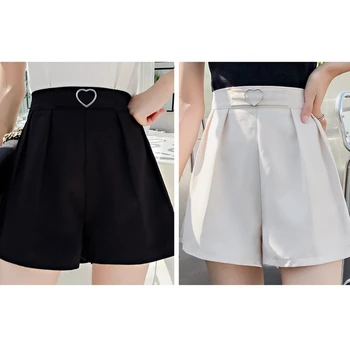Women Shorts Pants Office Lady Loose High Waist A-line Straight Culottes Pantskirt Office Lady Short Wide Leg Pant Pantskirt
Women Shorts Pants Office Lady Loose High Waist A-line Straight Culottes Pantskirt Office Lady Short Wide Leg Pant Pantskirt