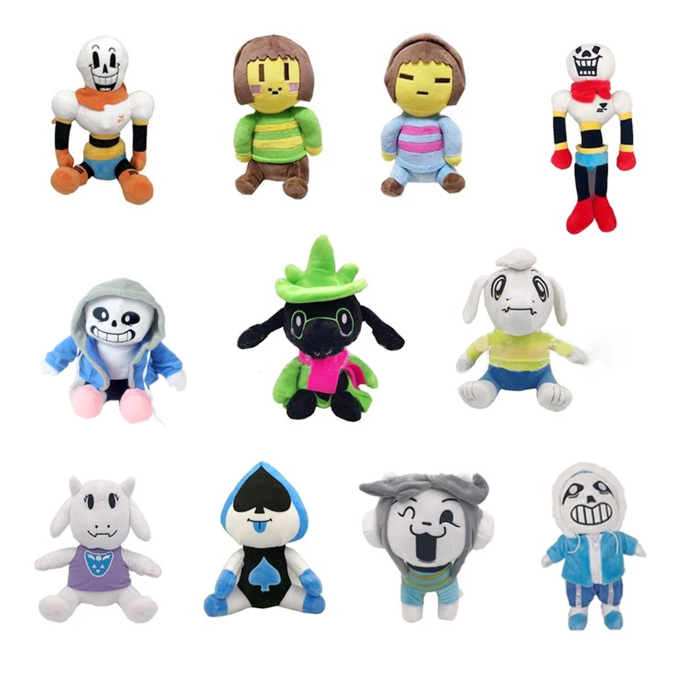 sans和chara头像,sans和chara的情头 loveccd 11 styles sans frisk chara temmie plush stuffed toys for