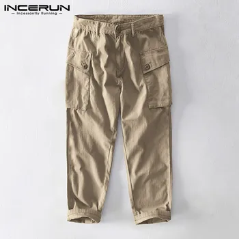 INCERUN Fashion Men Cargo Pants Joggers Pockets Button Solid 2020 Streetwear Loose Casual Long Trousers Pantalones Hombre S-5XL
INCERUN Fashion Men Cargo Pants Joggers Pockets Button Solid 2020 Streetwear Loose Casual Long Trousers Pantalones Hombre S-5XL