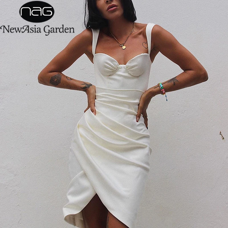 NewAsia Sexy Dresses for Women Party Ruched Square Neck Spaghetti Strap Split Robe Club Outfits White Dress 2020 Elegant Clothes
NewAsia Sexy Dresses for Women Party Ruched Square Neck Spaghetti Strap Split Robe Club Outfits White Dress 2020 Elegant Clothes