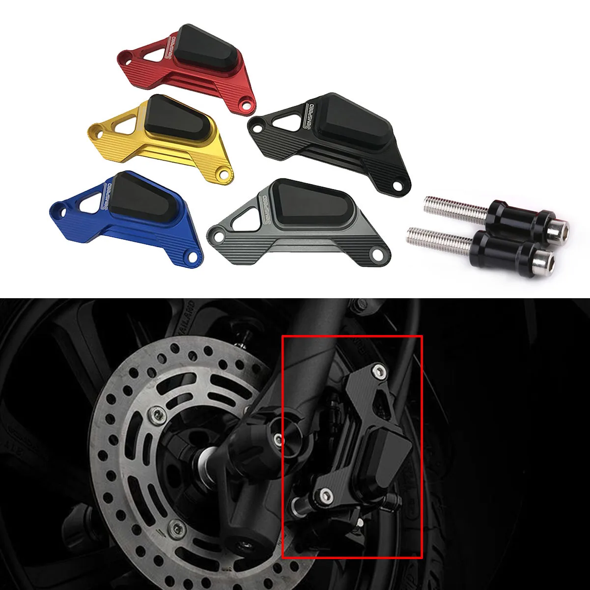 SEMSPEED модифицированный мотоцикл с ЧПУ для Honda PCX150 PCX125 PCX 150 125 2018 2019 2020 передний